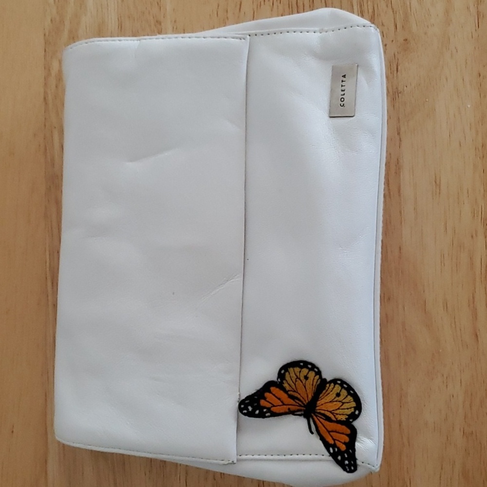 White Crossbody with Butterfly 🦋